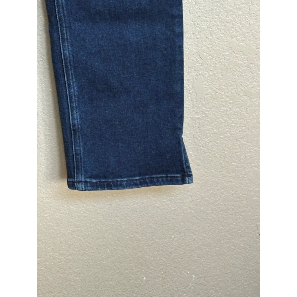 PAIGE High Rise Cindy Straight Leg Jeans Dark Wash Denim Size 25 Blue Ankle - Picture 4 of 11